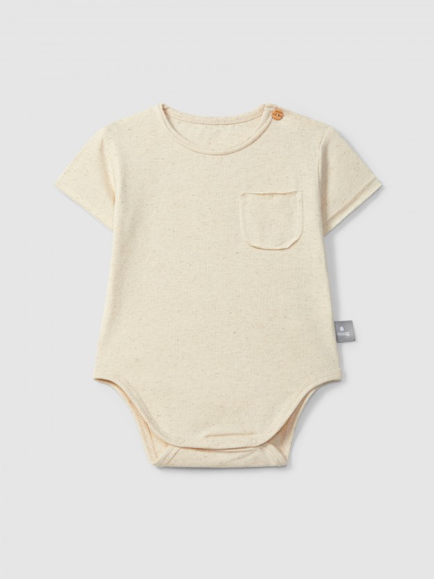 Body � col rond avec poche