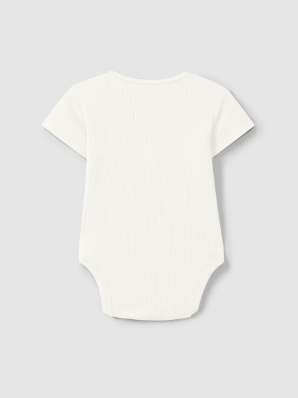 Bodysuit in ribbed jersey collarless Bodysuit in ribbed jersey collarless