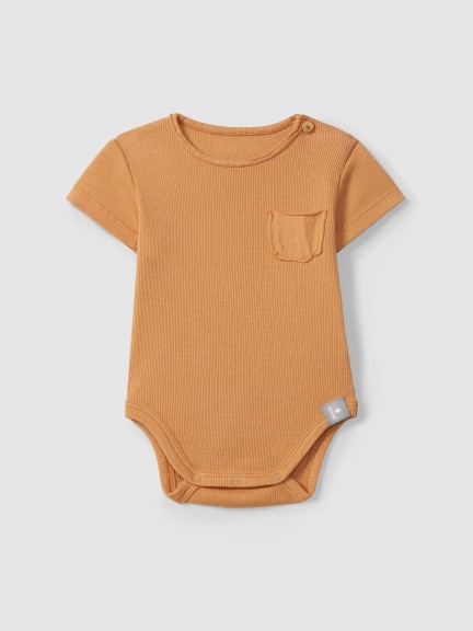 Bodysuit in ribbed jersey collarless Bodysuit in ribbed jersey collarless