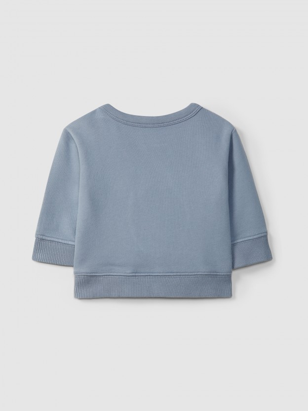 Plush sweatshirt with embroidery Plush sweatshirt with embroidery