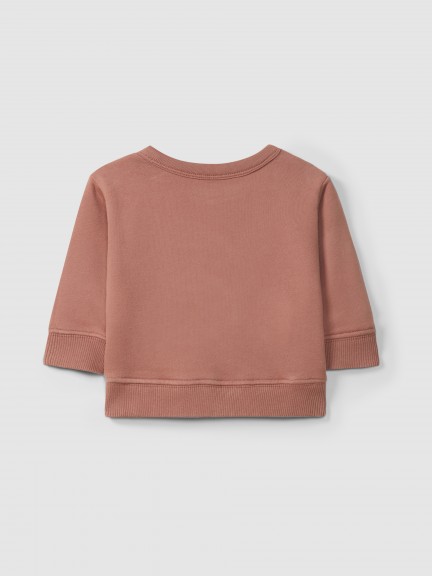 Sweatshirt en peluche avec broderie Sweatshirt en peluche avec broderie
