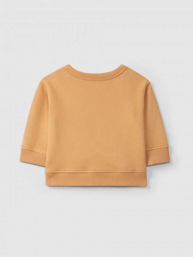 Sudadera de felpa con bordado Sudadera de felpa con bordado