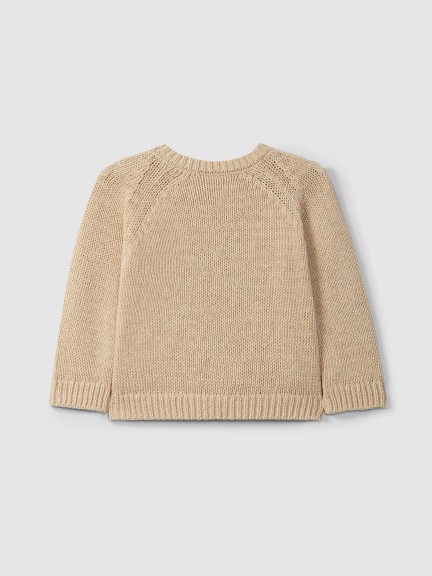 Jacquard round neckline jumper Jacquard round neckline jumper