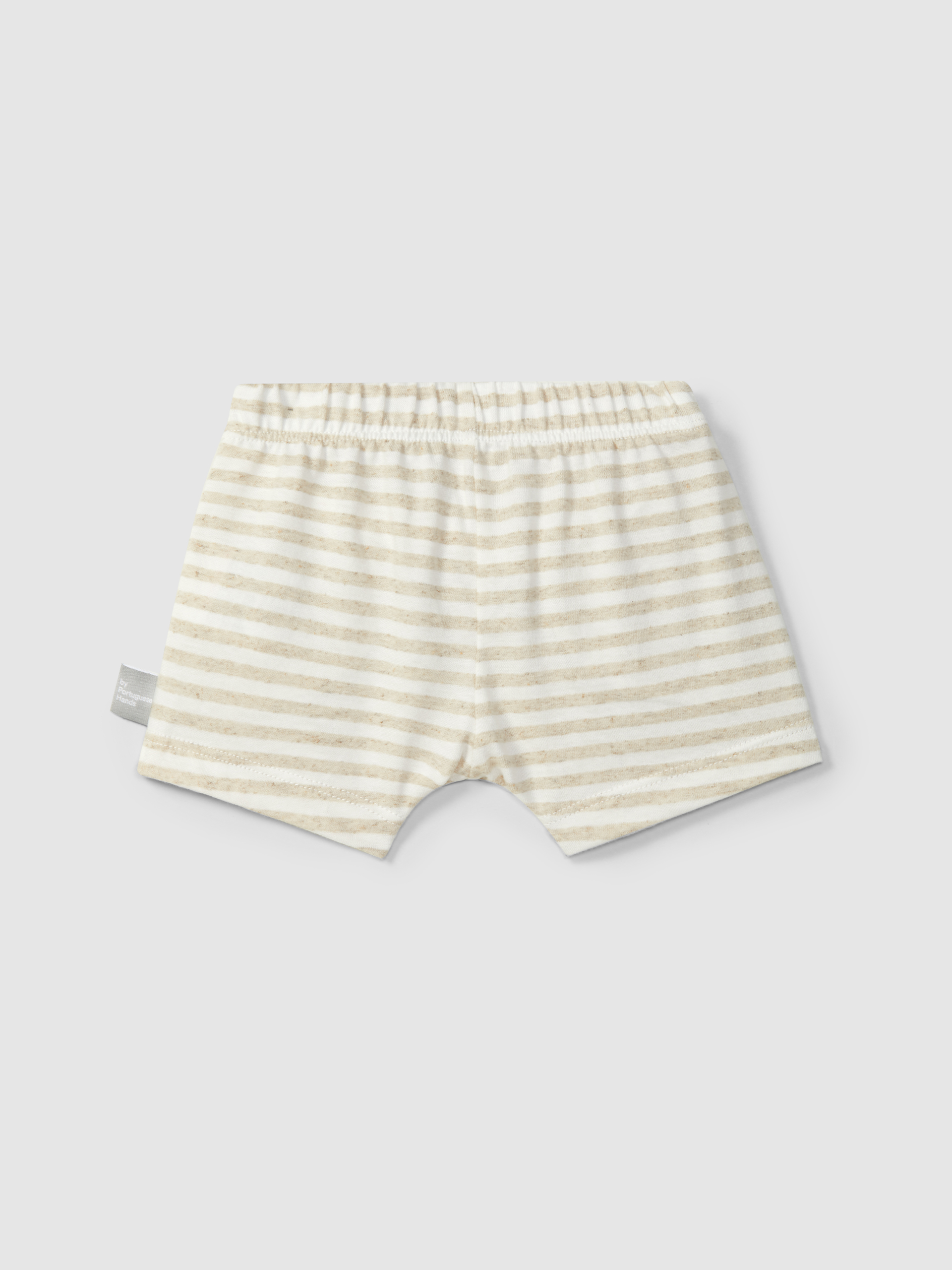 Striped pull-up shorts