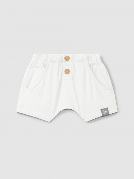 Short pull-up en maille unie Short pull-up en maille unie