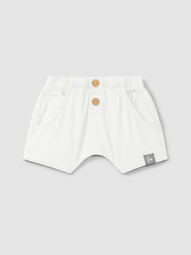 Pull-up shorts in plain jersey Pull-up shorts in plain jersey