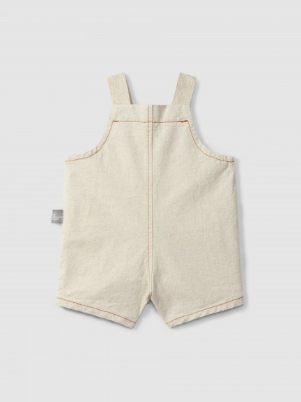 Short-salopette style biologique avec poche Short-salopette style biologique avec poche