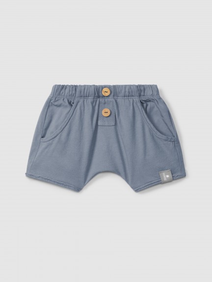 Pull-up shorts in plain jersey Pull-up shorts in plain jersey