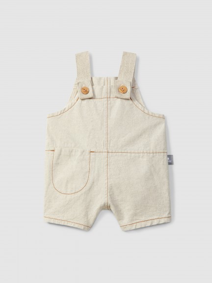 Short-salopette style biologique avec poche Short-salopette style biologique avec poche