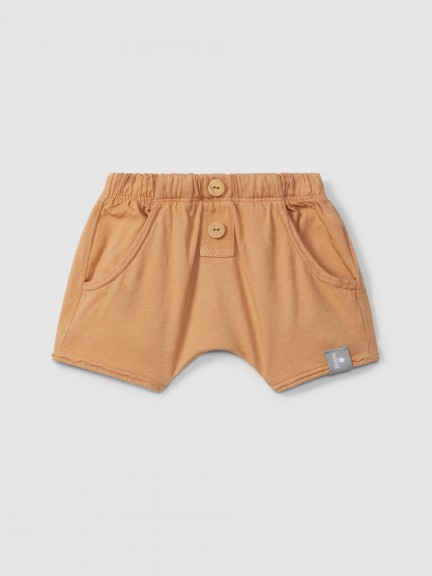 Pull-up shorts in plain jersey Pull-up shorts in plain jersey