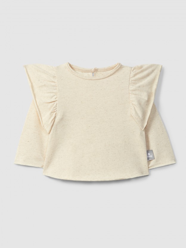 Longsleeve with ruffled detail