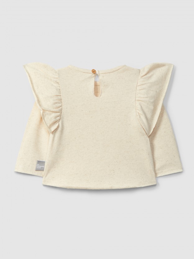 Longsleeve with ruffled detail