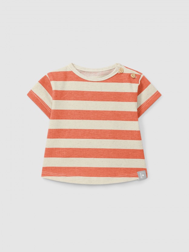 T-shirt de riscas T-shirt de riscas