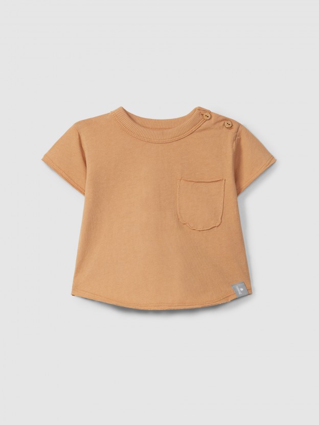 T-shirt em malha lisa