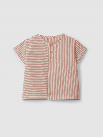 Shirt in striped fabric Shirt in striped fabric