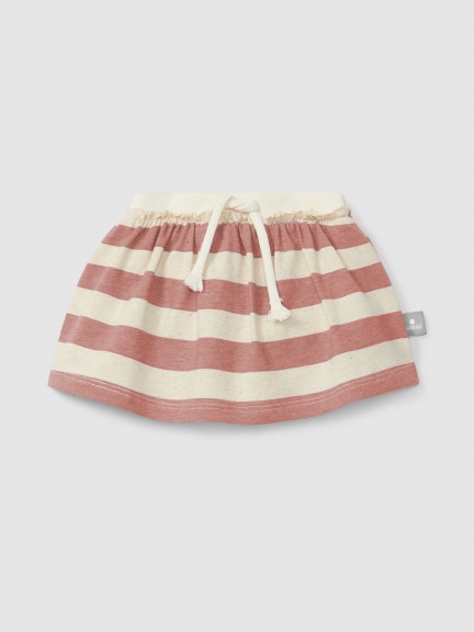 Skirt with striped diaper cover Skirt with striped diaper cover