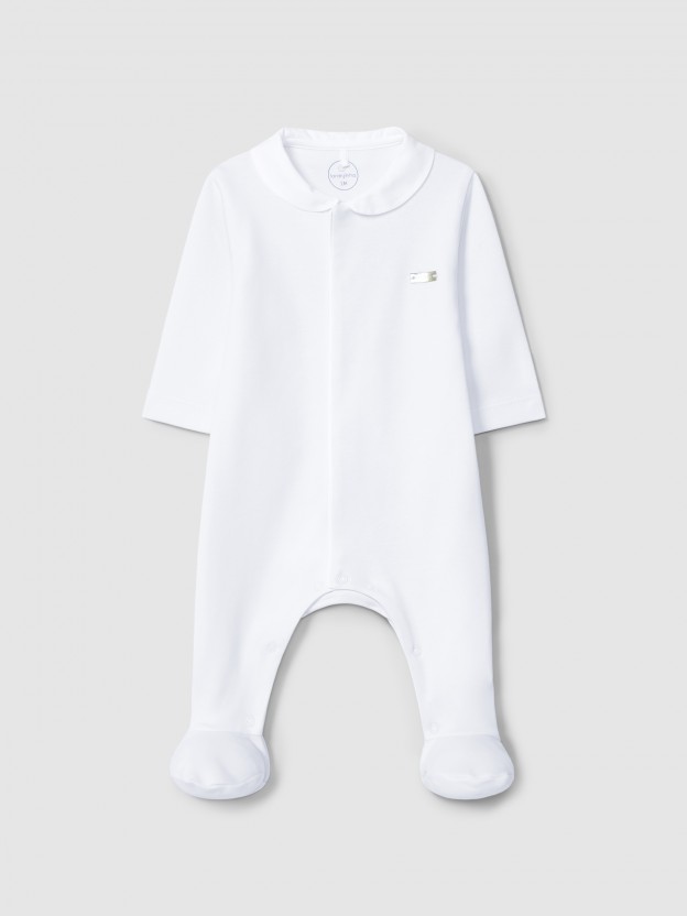 Babygrow à col claudine Babygrow à col claudine