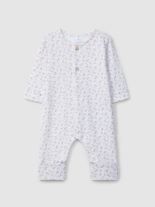 Babygrow flowers without collar