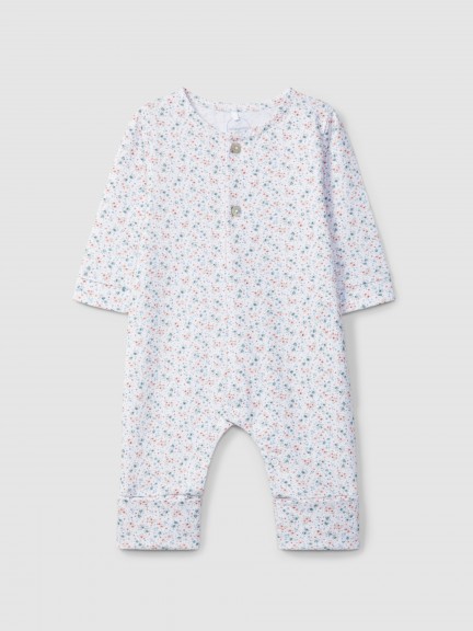 Babygrow fleurs � col rond