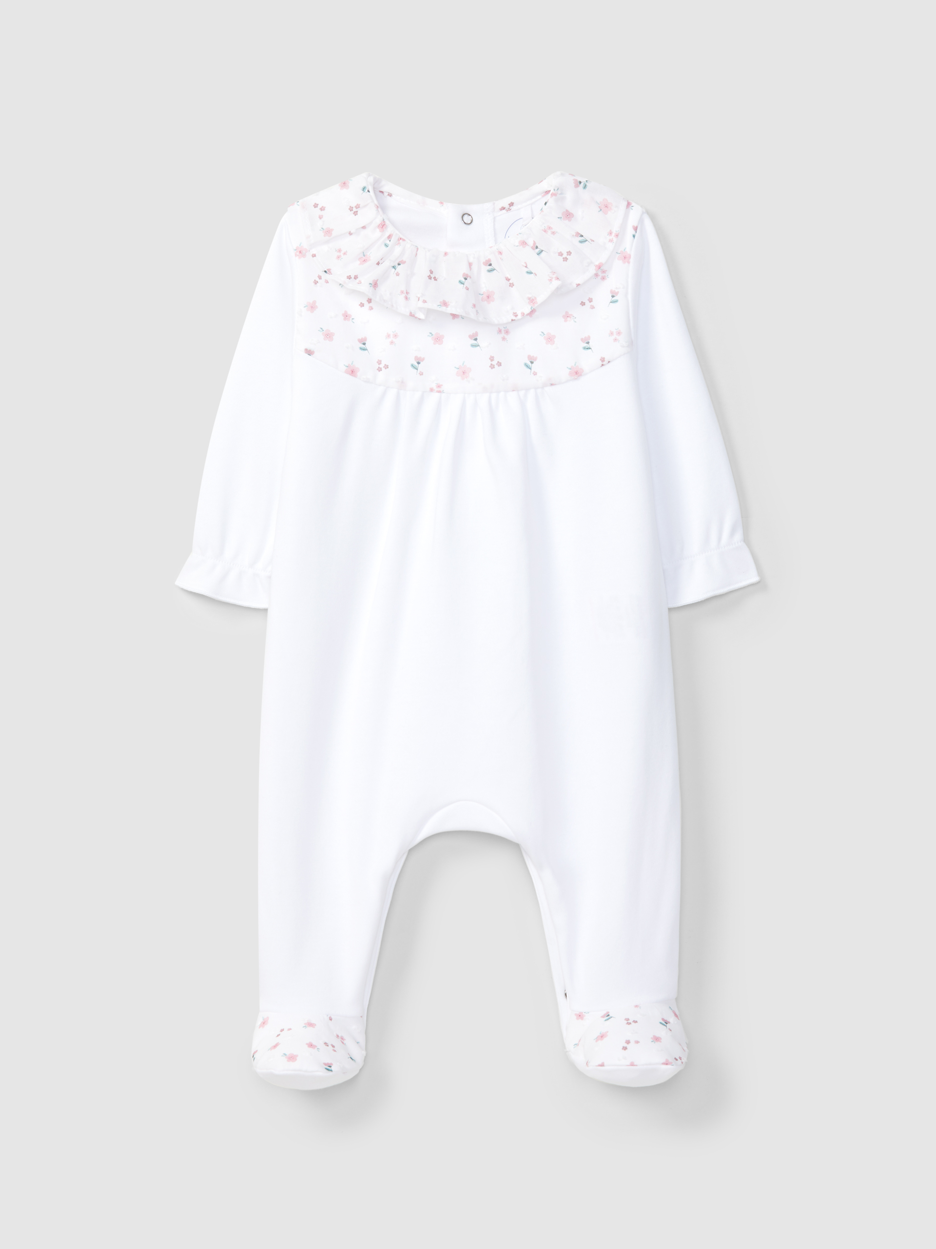 Babygrow plumetis imprimé fleuri
