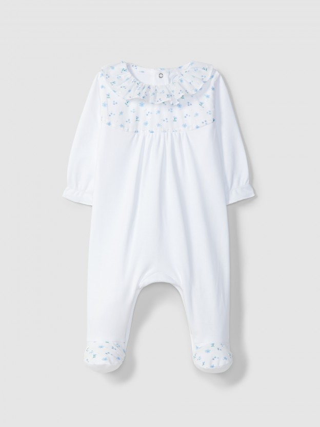 Babygrow plumeti estampado floral Babygrow plumeti estampado floral
