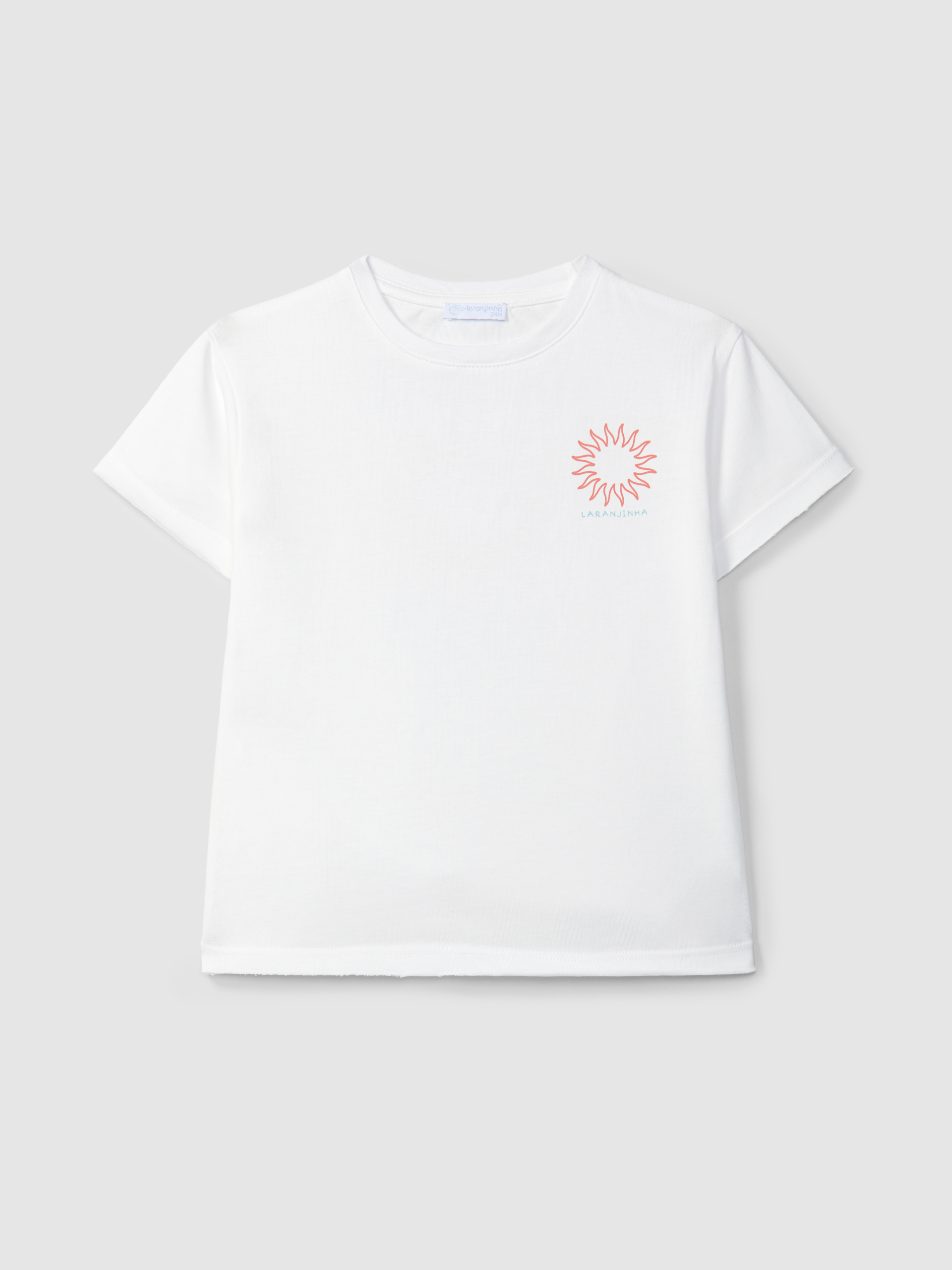 T-shirt com estampado de sol