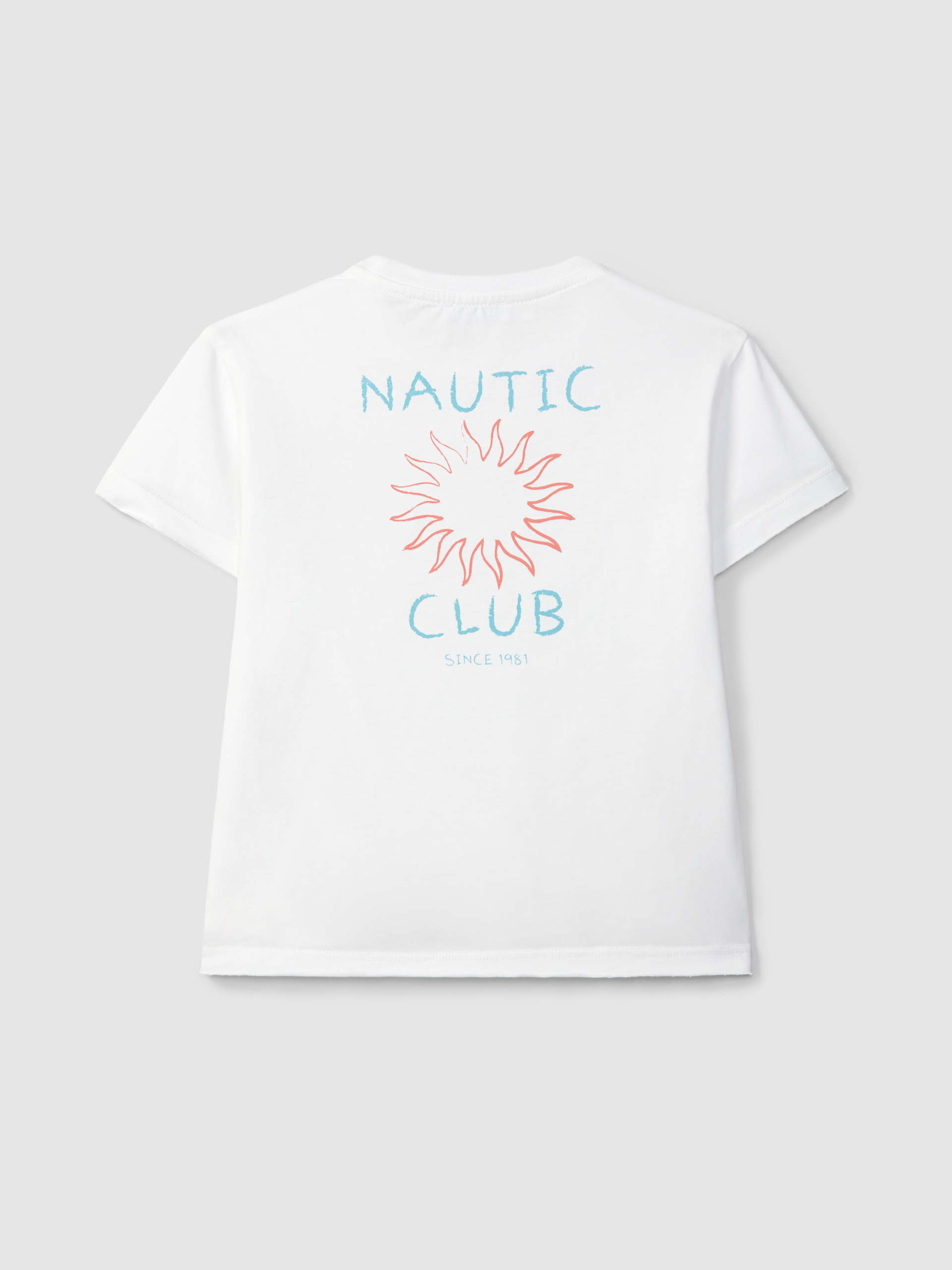 T-shirt com estampado de sol