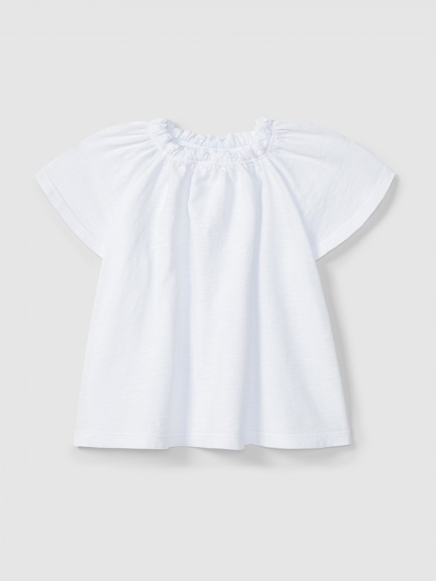 Top liso en punto slub Top liso en punto slub