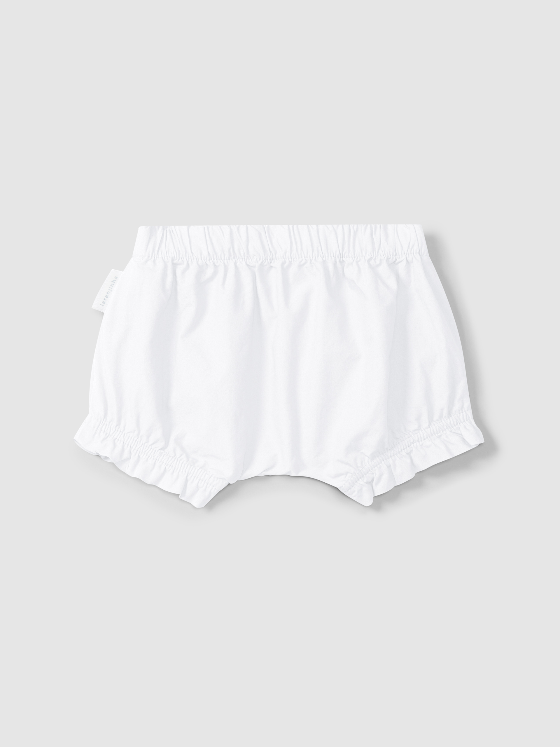 Pantalón corto pull-up en sarga lisa