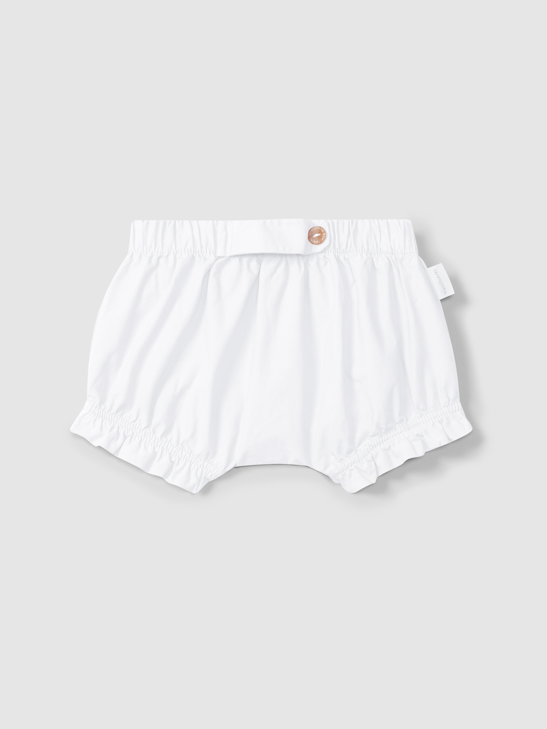 Pantalón corto pull-up en sarga lisa