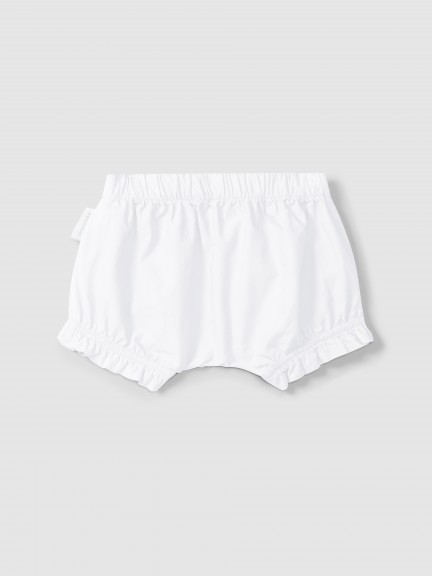 Pull-up shorts in plain twill Pull-up shorts in plain twill