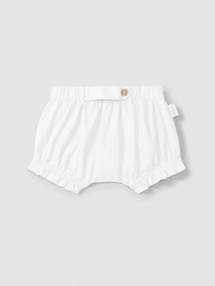 Pull-up shorts in plain twill Pull-up shorts in plain twill