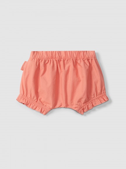Pull-up shorts in plain twill Pull-up shorts in plain twill