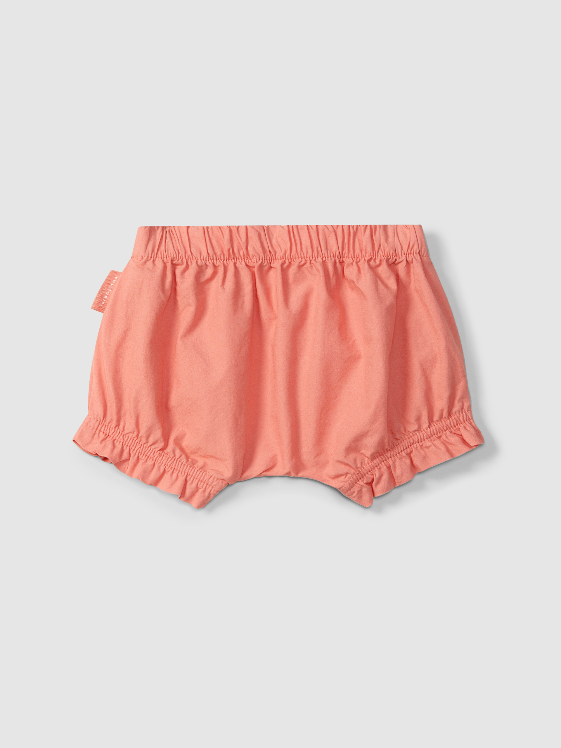 Pull-up shorts in plain twill