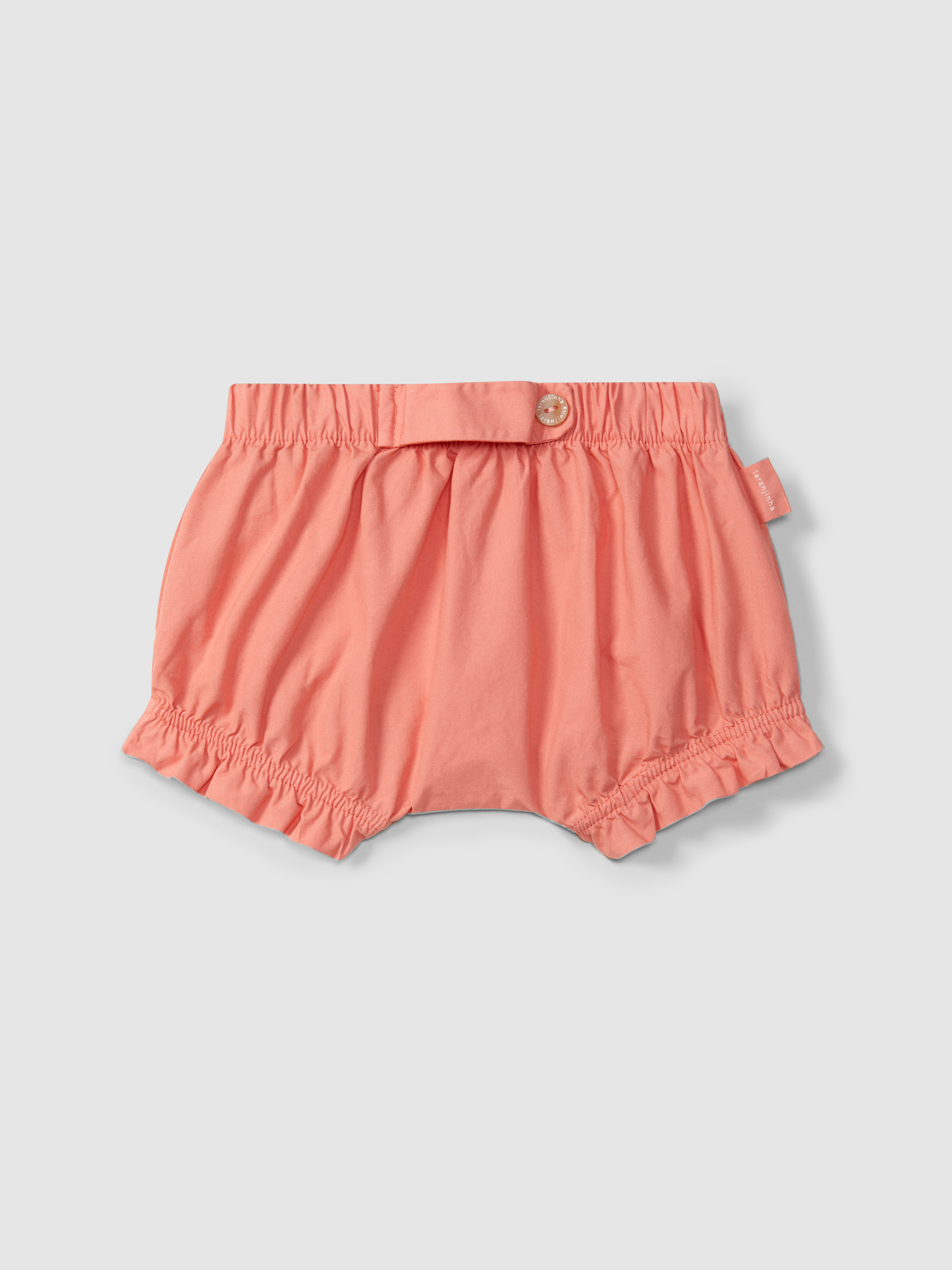Pull-up shorts in plain twill