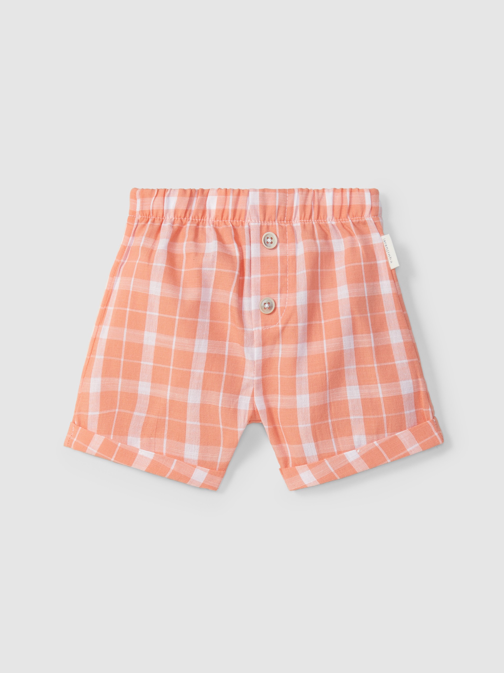 Pantalón corto pull-up cuadros