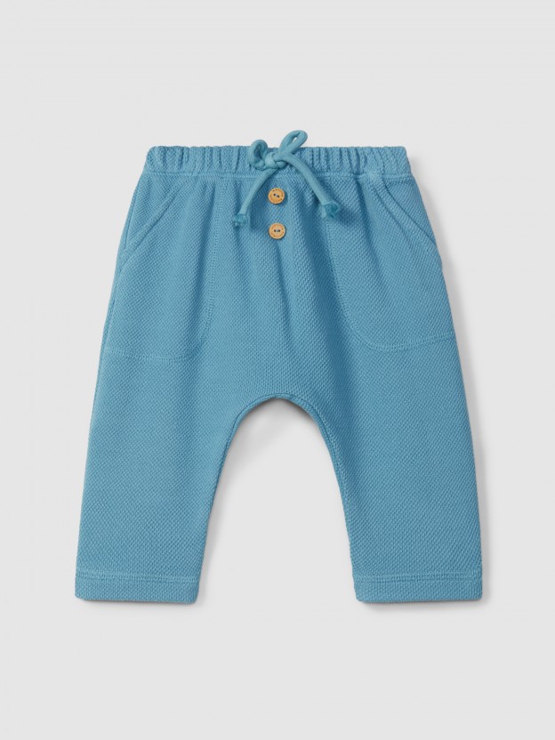 Pantalon pull-up piqu�