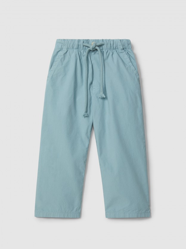 Pull-up pants with four pockets