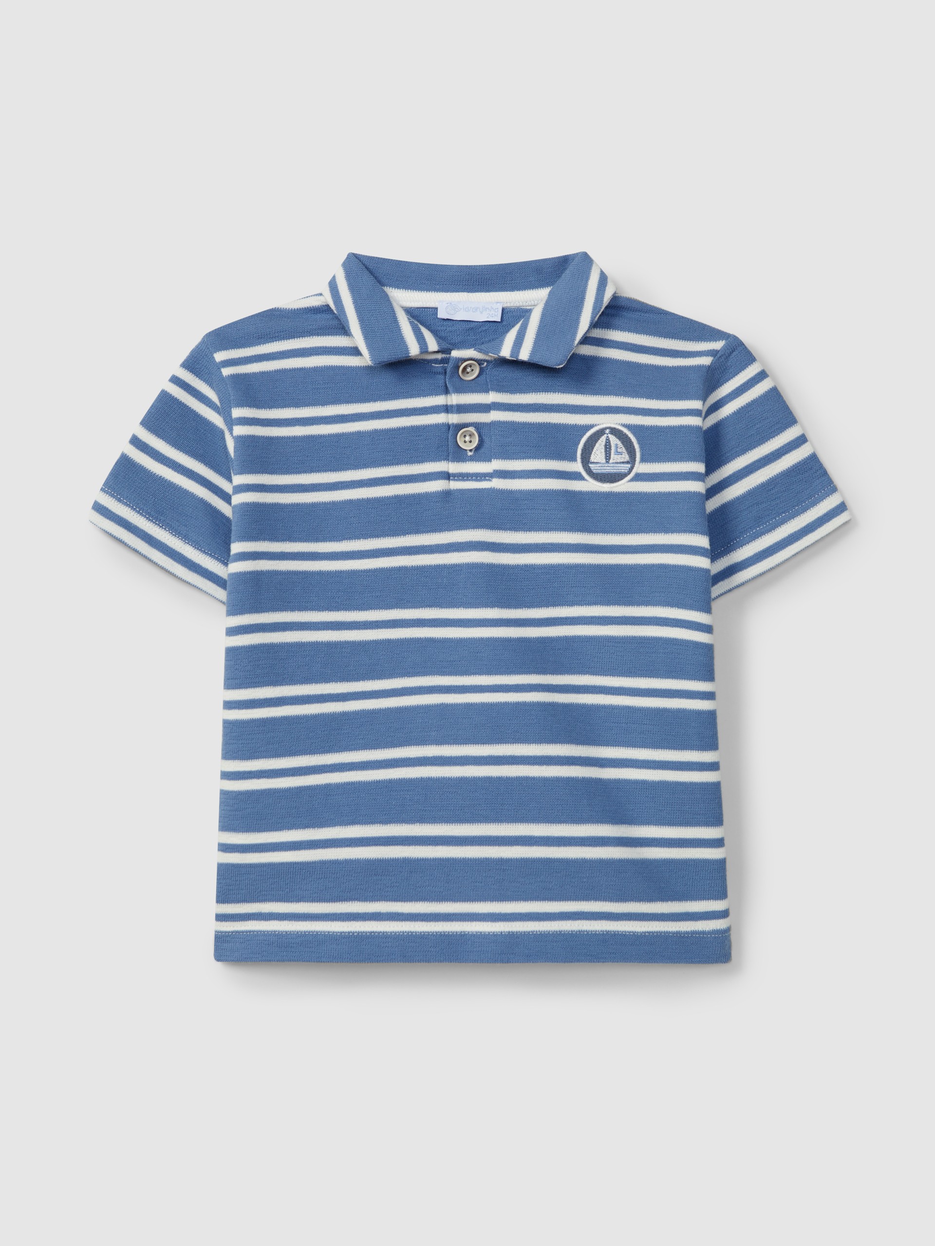 Striped polo shirt