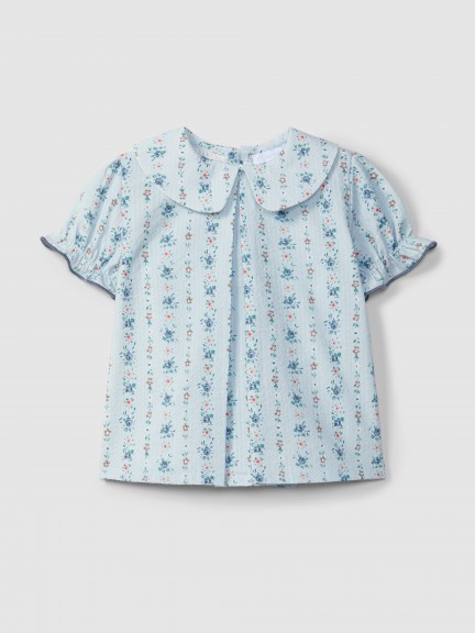 Blusa seersucker estampado floral Blusa seersucker estampado floral