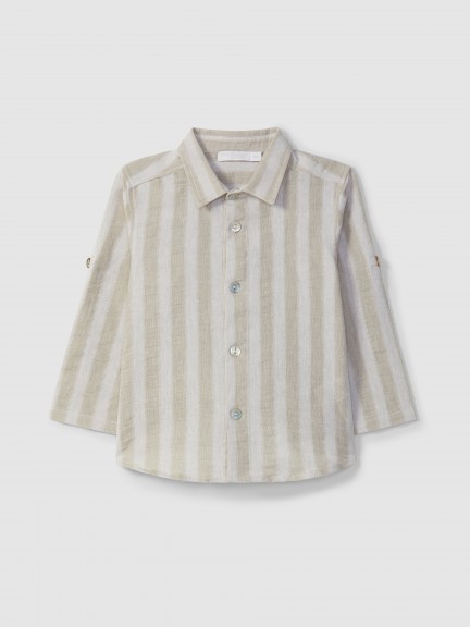 Linen shirt with natural appearance Linen shirt with natural appearance