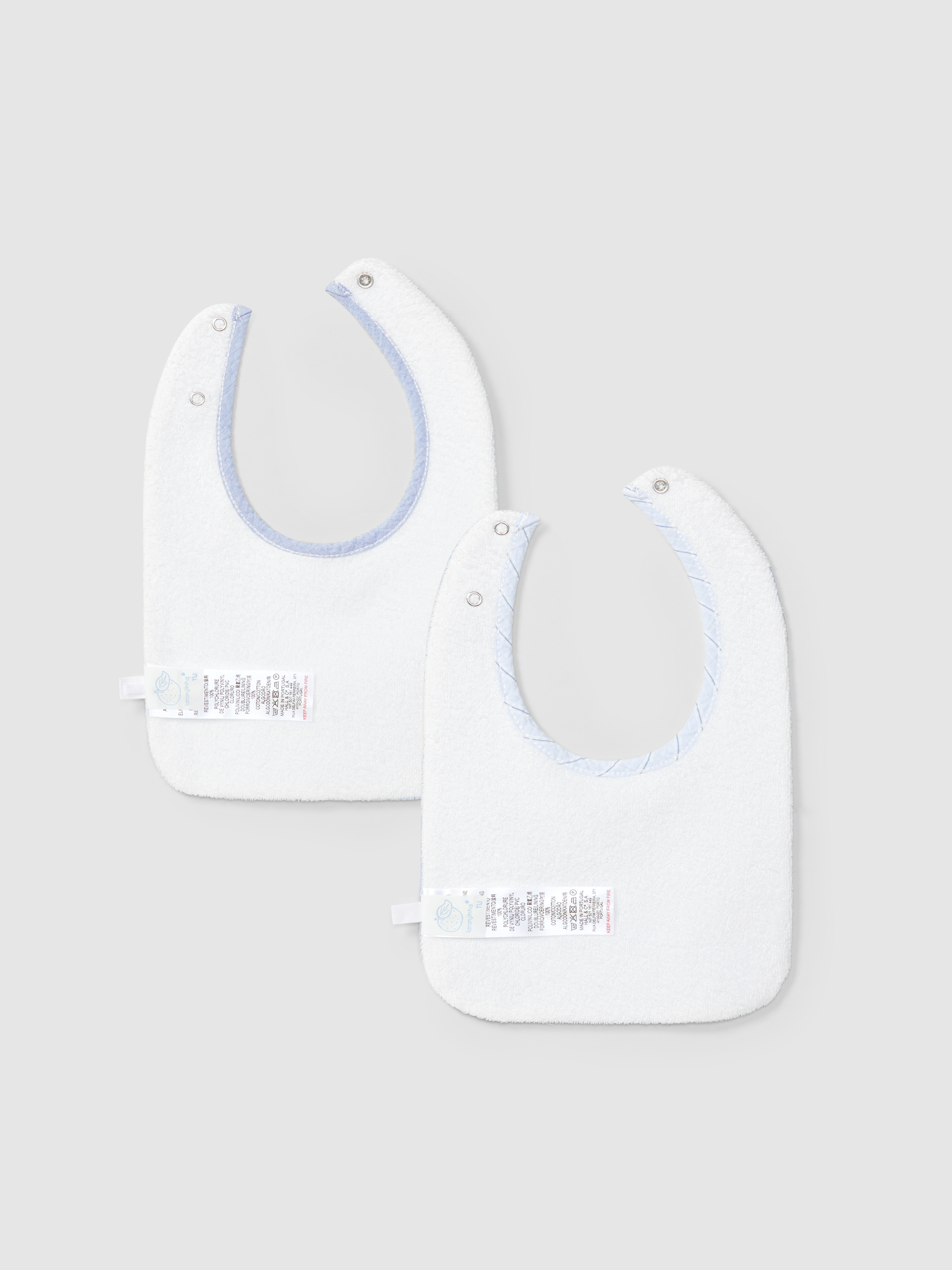Pack of two printed bibs