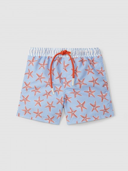 Starfish and stripes swimming trunks
