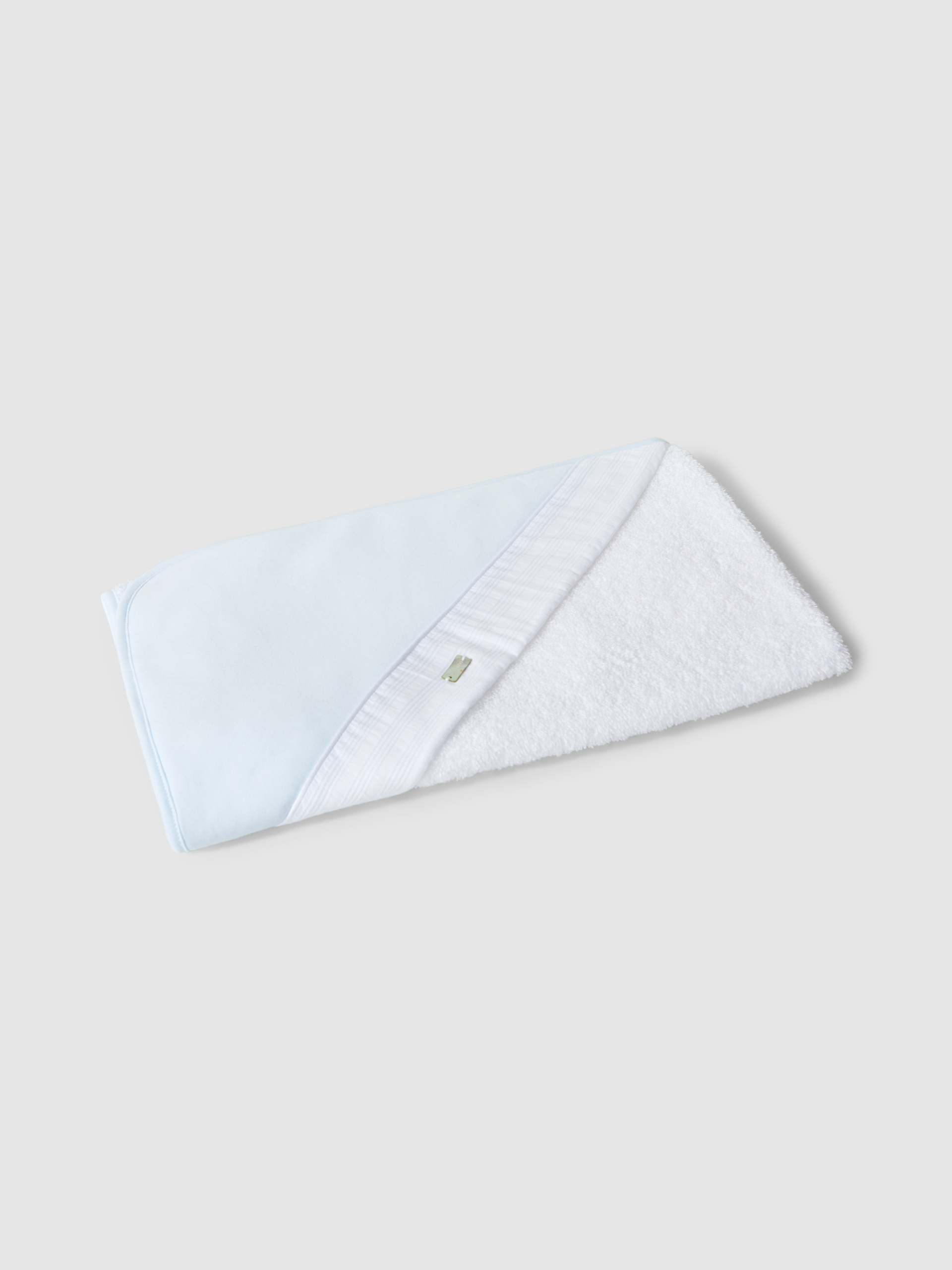 Serviette de bain détail en tissu jacquard à rayures