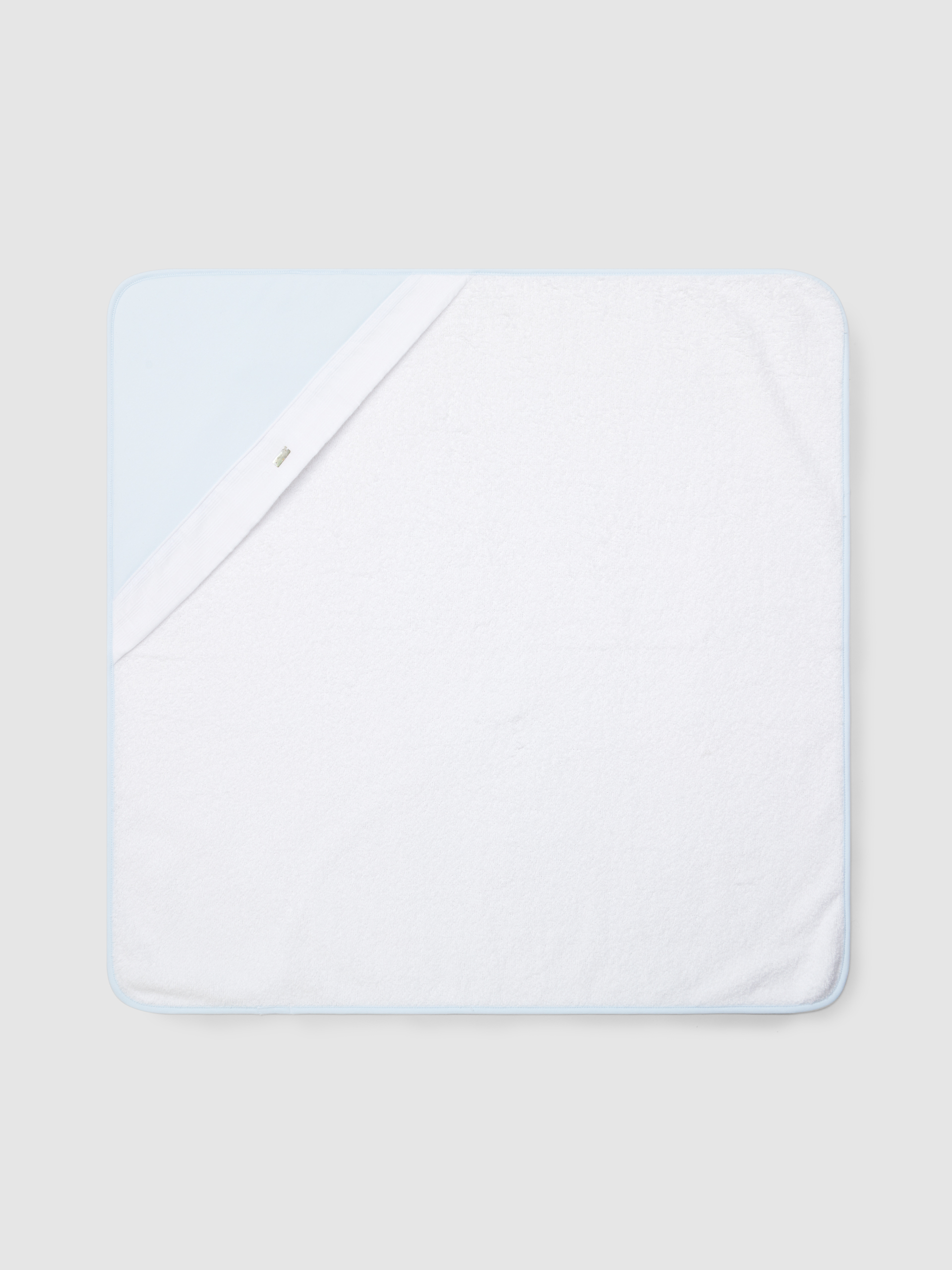 Serviette de bain détail en tissu jacquard à rayures
