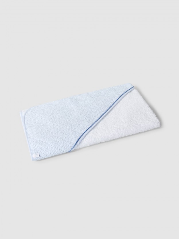 Toalla de baño de seersucker a rayas Toalla de baño de seersucker a rayas