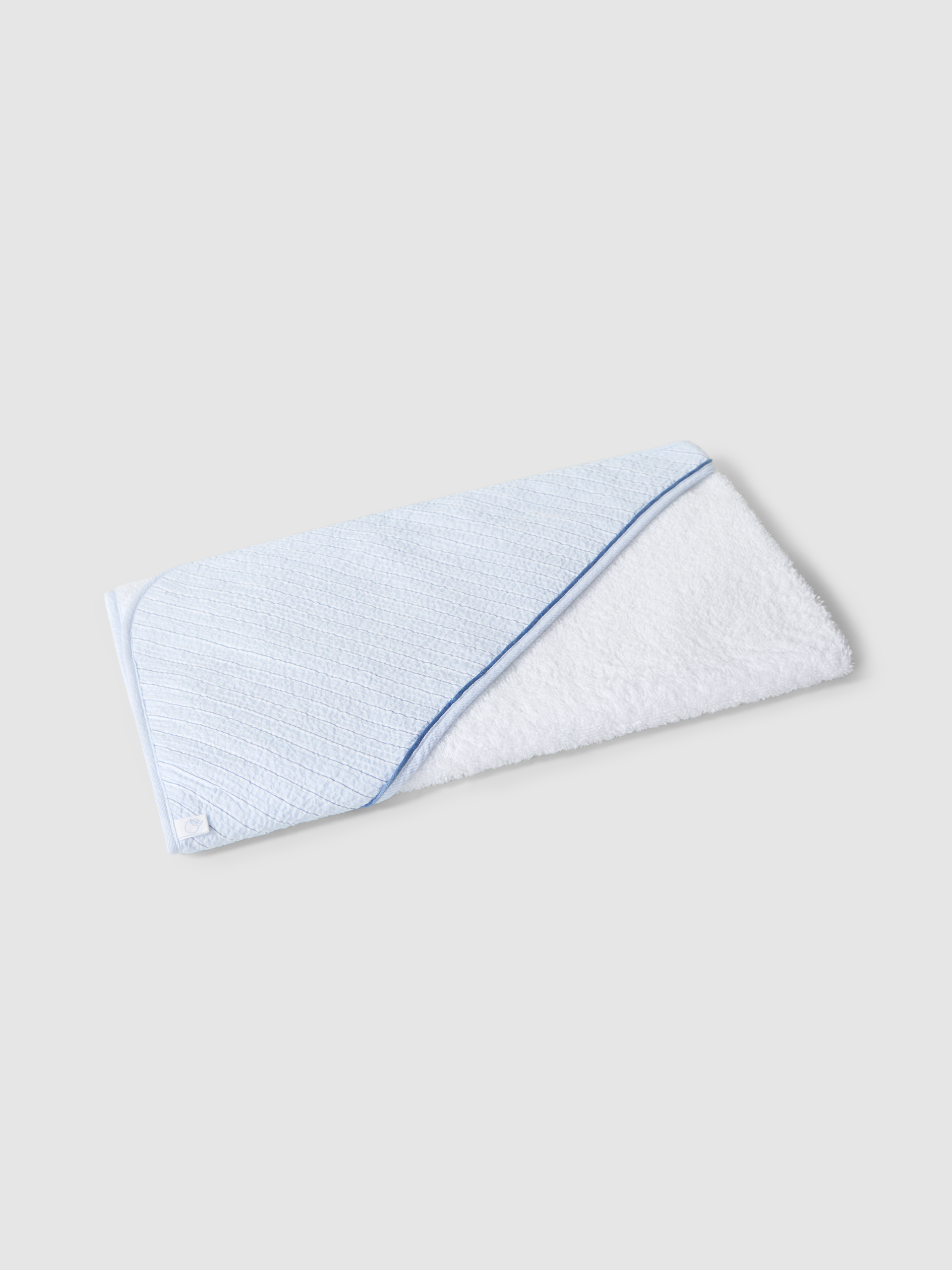 Toalla de baño de seersucker a rayas