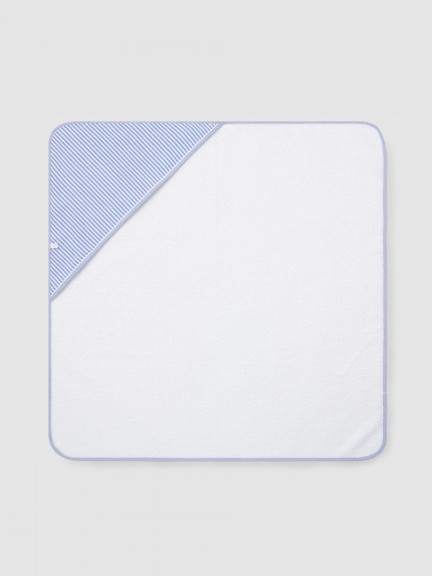Serviette de bain seersucker à rayures Serviette de bain seersucker à rayures