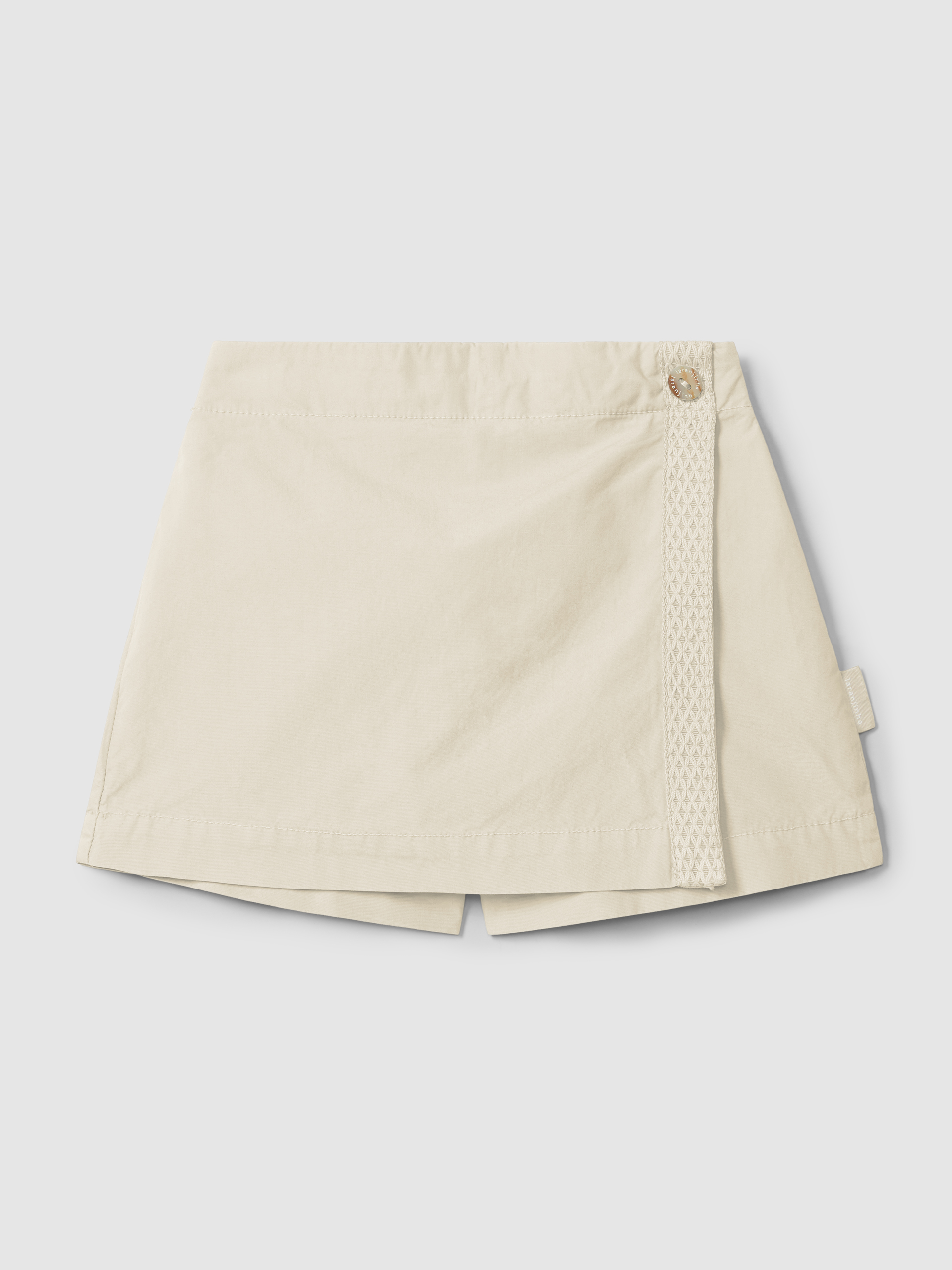 Jupe-culotte en sergé avec détail de ruban décoratif