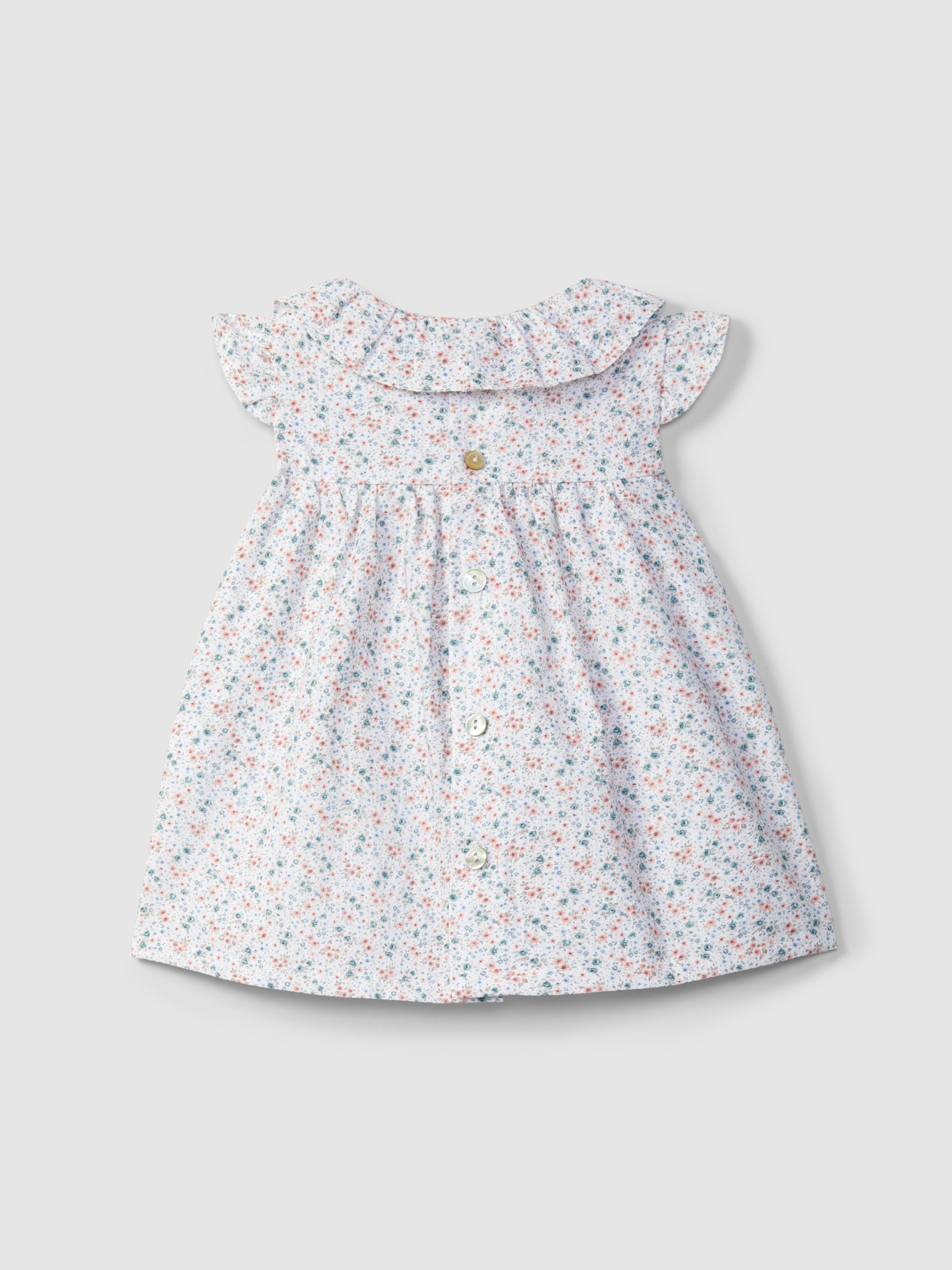 Vestido flores seersucker